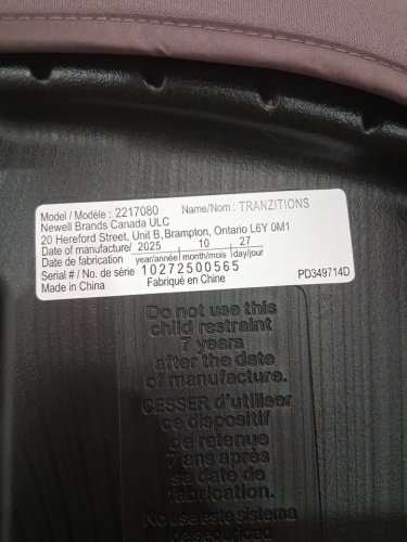 GRACO TRANZITIONS 3-IN-1 LIGHTWEIGHT ADJUSTABLE HEIGHT HARNESS BOOSTER CAR SEAT WITH CUP HOLDERS - 100LB MAX WEIGHT - ELOISE PURPLE (MODEL: 2217080) image 4