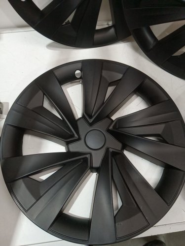 4PK WHEEL COVER - 20" - FITS SELECT TESLA MODELS - BLACK image 4