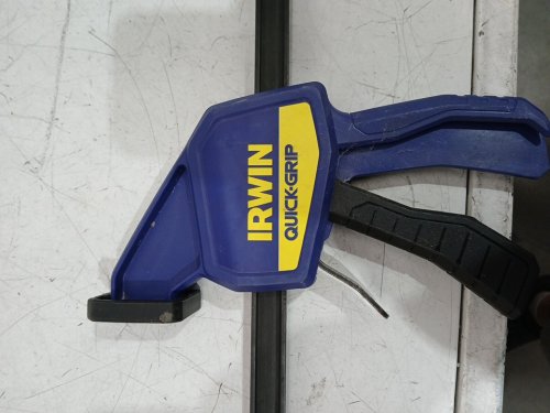 Irwin Quick-Grip One-Handed Bar Clamp - Medium-Duty - 300LB clamping force - 36" - blue/black (model: 1964741) image 3