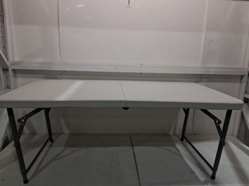 NFPSHOP PORTABLE Plastic Folding Table with Handle - 4FT - white (model: HC-298FT-WHITE) image 4