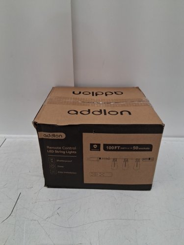 addlon Outdoor Waterproof string lights with Remote - 100ft -120V - black image 2