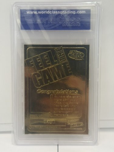 WCG GRADED 10 GEM MINT 2002 BARRY BONDS FEEL THE GAME GAME USED BAT MEMORBILLIA PIECE LIMITED EDITION  23 KARAT GOLD CARD image 3