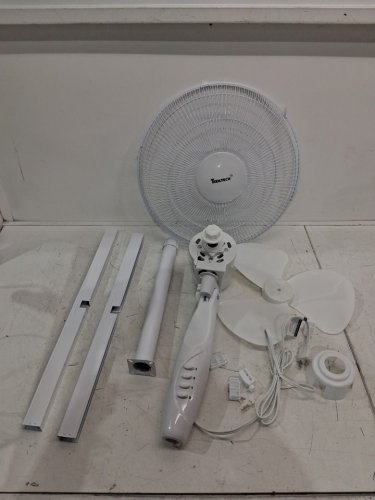Tooltech 3-Speed oscillating pedestal fan - 16" - white (model: 100077) image 3