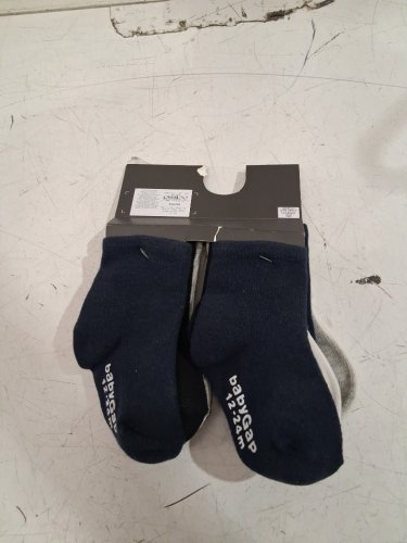 kids 7pk babyGap Soft stretch knit tob ribbed Crew Socks - 12 -24 MONTHS - Blue Galaxy Multi (style: #840675) image 2