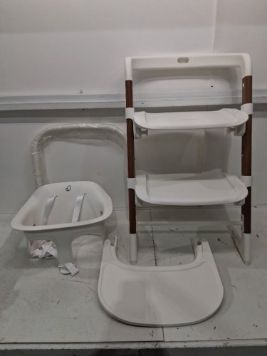 EVENFLO BRIA RIGHTSTEAT MULTISTAGE HIGH CHAIR - COASTAL COFFEE/WHITE (MODEL: HC100112516) image 3