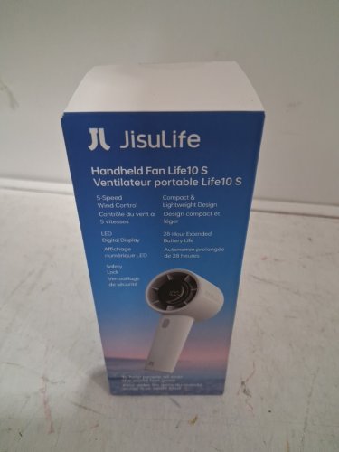 JISULIFE Portable Handheld Fan Life10S - 5-Speed - Gray/White - 5000mAh - (Model: Handheld Fan Life10S) image 3