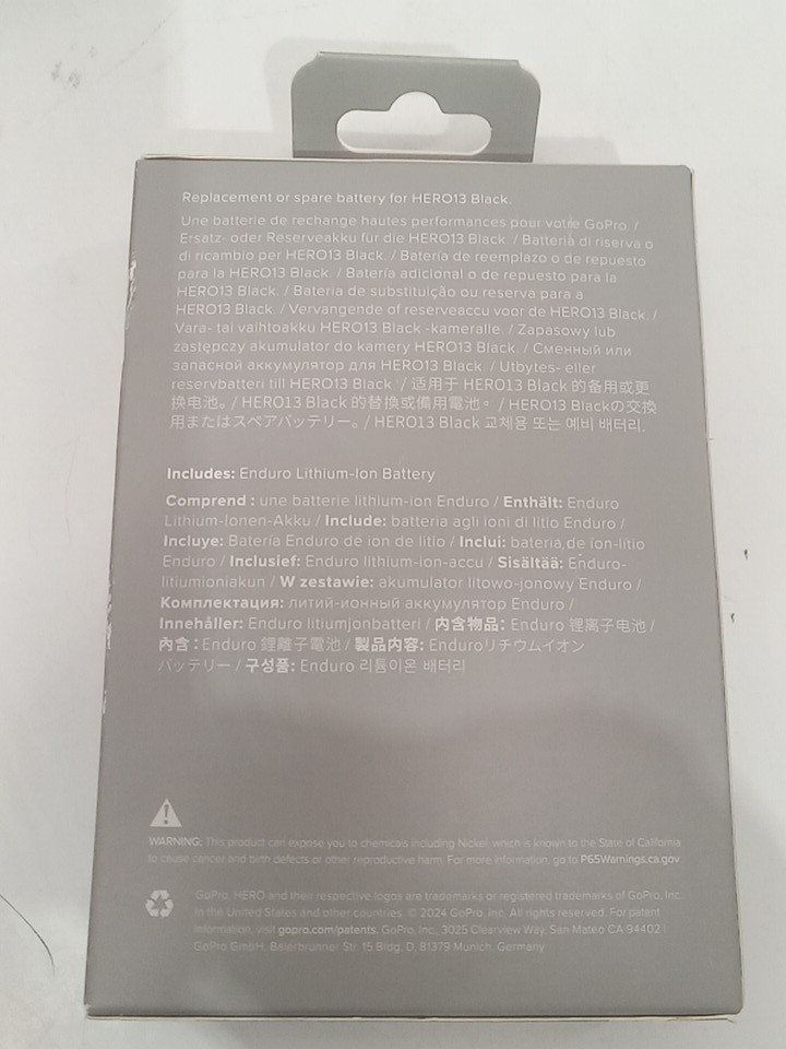 GoPro Enduro Battery to boost camera runtime and cold weather performance for Hero13 - black (Model: CPSS1B) image 3