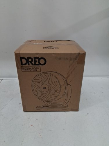 DREO PORTABLE TABLE TOP AIR CIRCULATOR FAN - 9" ROUND - 70FT TONG FLOW - 28DB LOW NOISE - 3 SPEED - 120° ADJUSTABLE TILT - BLACK (MODEL: DR-HAF002) image 2