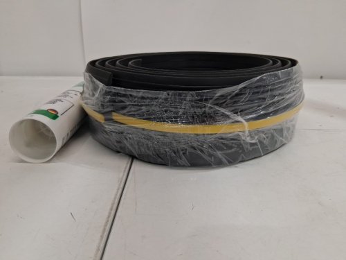 Universal Garage Door Bottom Threshold Seal Strip with silicone glue - 11ft - black/YELLOW image 4