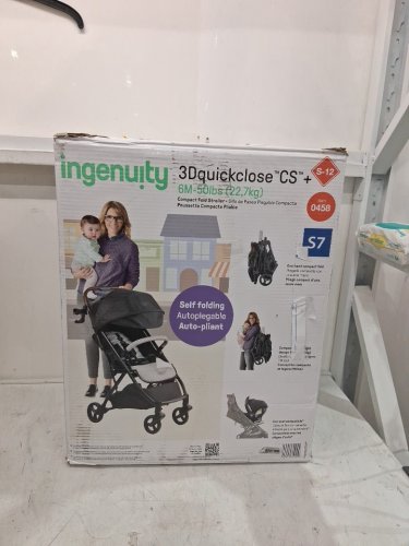 Summer by Ingenuity 3Dquickclose CS+ Compact one touch Folding Stroller - 50LBS max - GREY/BLACK (MODEL: 31900) image 2