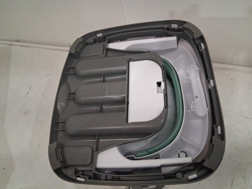 Ingenuity Baby Base 2-in-1 Booster Feeding & Floor Seat with Self-Storing Tray - 33LBS CAPACITY - MIST GREEN/WHITE (Model: ‎16728-ww) image 5