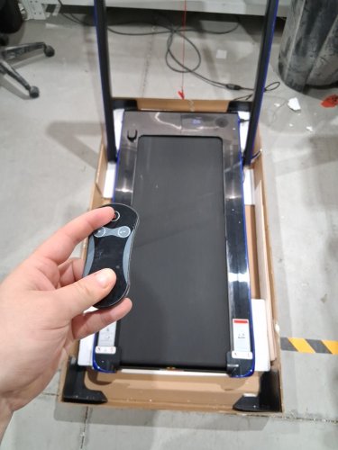 COSTWAY SUPERFIT FOLDING TREADMILL WITH REMOTE CONTROL - 7.5MPH TOP SPEED - 2.25HP - NAVY BLUE (MODEL:sp37592sh-ny) image 6