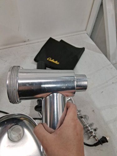 pro series dc meat grinder with attachments - blade size #12 - silver (model: 20-005-b) image 7