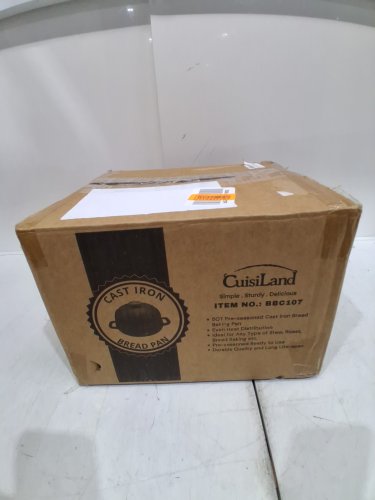 Cuisiland Pre-Seasoned Cast Iron PAN WITH Dome Lid - 10" - 2QT - BLACK (MODEL: BBC107) image 3