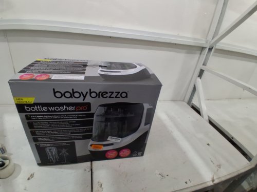 BabyBrezza Bottle Washer Pro 3-in-1 washer/sterilizer/dryer - holds 4 bottles - black/white (model: BRZ0103) image 9