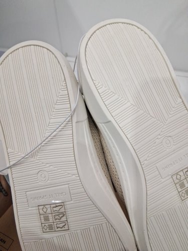 WOMEN'S CALL IT SPRING LUCKEE KNIT SHOES - 6 - BEIGE/WHITE (STYLE: 1887008) image 4
