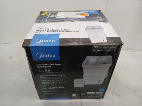 Midea cube smart wifi dehumidifier, compatible with alexa - 50 pint - 4,500 sq. ft - white (model: mad50s1qwt-A) image 4