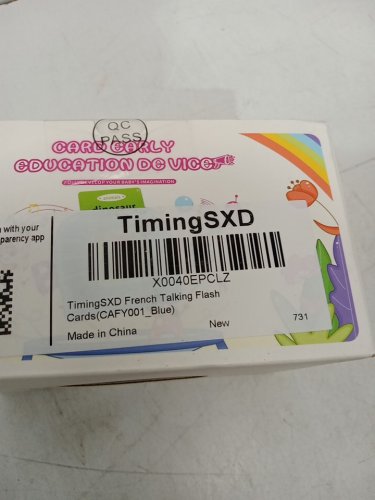 TIMINGSXD FRENCH/ENGLISH TALKING FLASH CARDS - 320 WORDS - BLUE (MODEL: CAFY001_BLUE) image 3