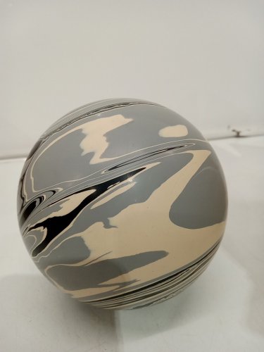 Softroll Missile 5 Pin Bowling Ball - 4.75" - White / Black image 2