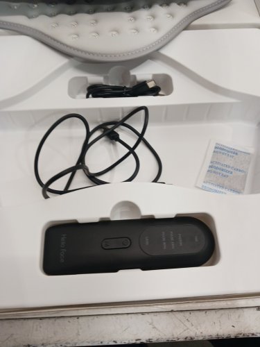 hello face 3 in 1 red light therepy device with rechargable remote - 147 chips 660nm and 850nm near infrared - portable - pain relief - grey image 5