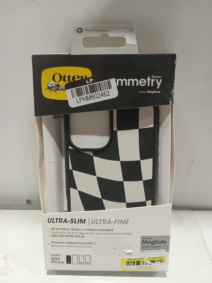 Otterbox Symmetry Series Case for iPhone 16 (2024) - Warped Checkerboard (Model: 77-97021) image 2