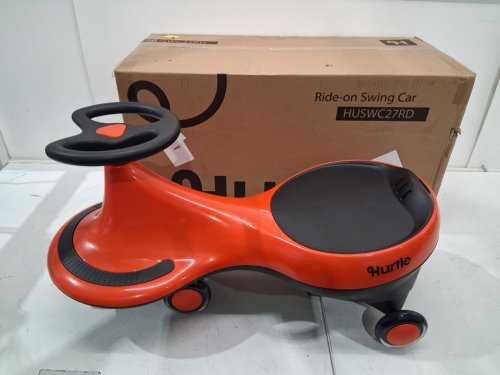 kid's hurtle ride-on swing car - ages 2+ - red/black (model: HUSWC27RD) image 4