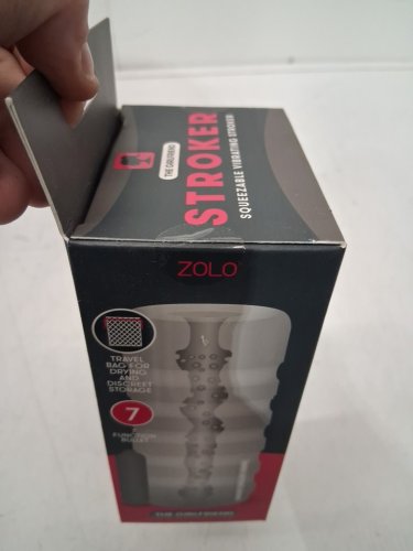 zolo The Girlfriend Squeezable Vibrating Masturbator Stroker with 7 function bullet and travel bag image 3