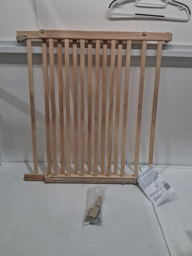 EVENFLO WALK-THRU TOP OF STAIRS extra wide BABY & PET GATE - 32" x 30" - 48" - NATURAL WOOD brown (MODEL: 1050500 1050) image 3