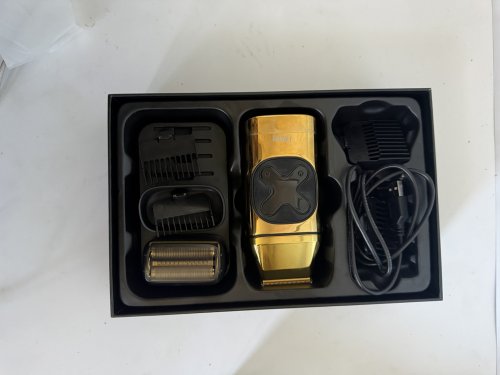 HiBig 2-IN-1 Rechargeable Pro Foil Shaver and Hair Trimmer for Men - GOLD (MODEL: HB1) image 3