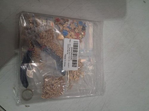 481PC starry diy CHARM bracelet MAKING KIT with pliers - 12 bracelets - gold image 2