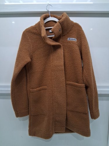 women's columbia Panorama Long fleece Jacket - small - camel brown (style: Al1333-224) image 2