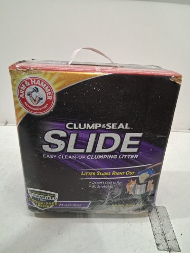 ARM AND HAMMER CLUMP & SEAL SLIDE 99.9% DUST FREE NON-STOP ODOUR CONTROL CAT LITTER - 28LBS image 2