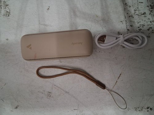AECOOLY PORTABLE HANDHELD POCKET FAN WITH MIRROR  - BEIGE image 3