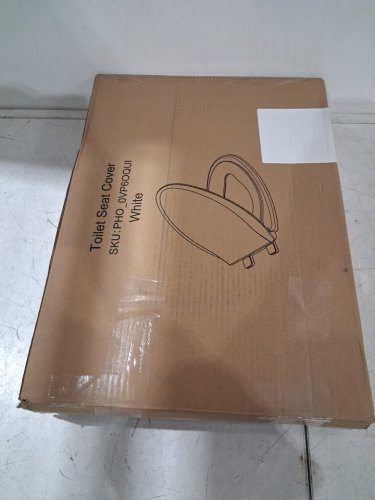 GARVEE ELONGATED TOILET SEAT WITH BUILT-IN TODDLER SEAT - 19" - ELONGATED - WHITE (MODEL: PHO_0VP6OQUI) image 4