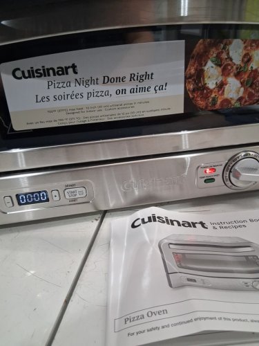 Cuisinart Indoor Portable Countertop Pizza Oven WITH Pizza Stone, Pizza Peel & Deep-dish Pan - fits 12" pizza (MODEL: CPZ-120C) image 4