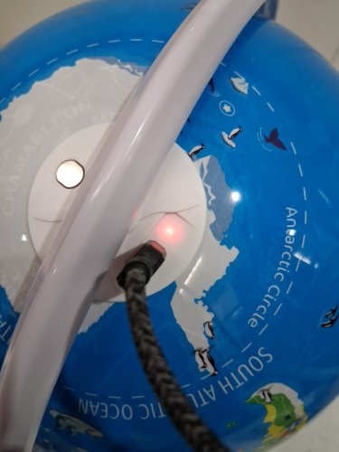 PlayShifu Orboot Earth Explorer - Advanced Version with Magic Stylus, Zap-On Panels & Light-Up Constellations - STEM TOY GIFT - 10" GLOBE - SILVER, GREEN AND BLUE - (MODEL: Shifu072) image 4