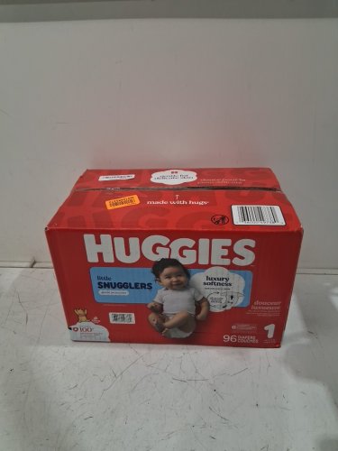 96PK HUGGIES LITTLE SNUGGLERS DISPOSABLE BABY DIAPERS - SIZE 1 (UP TO 14LBS) image 2