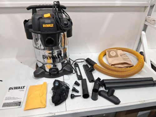 dewalt pro stainless steel wet/dry vacuum - 8gal/30L - 5hp - silver/black (model: dxv08s / 1671616a) image 3
