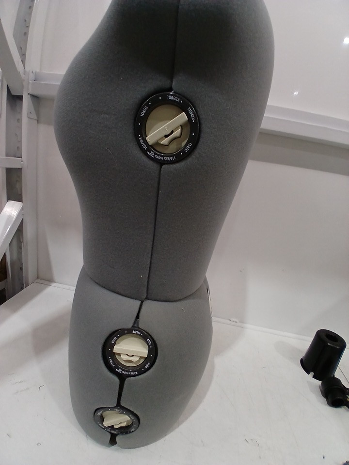 singer Pinnable Mannequin Body Torso with 360 Degree Hem Guide- medium/large - grey (model: df151ml-gr) image 7