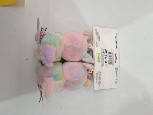 2pc fiesta toy besties magnet heart unicorn keychains - 5.5" - pink/purple image 3