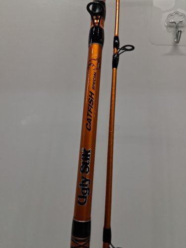 Shakespeare Ugly Stik Catfish Special Casting Rod - 8FT - Orange/Black (Model:USCACATSPEC802MH) image 2