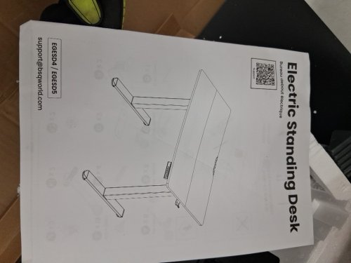 ERGEAR electric standing desk with adjustable height - 48'' x 24'' - black (model: 	‎EGESD5B-CA) image 4