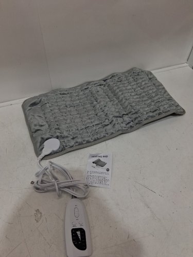 electric HEATING PAD WITH 6 HEAT SETTINGS and 4 timer levels - 12"x24" - GREY image 3