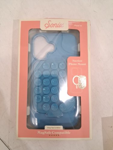 SONIX magsafe compatible phone case for IPHONE 16 with SUCTION PHONE MOUNT - blue (Model: A22-S005-M011) image 3