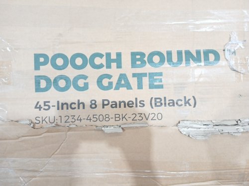 FXW HOMEPLUS Pooch Bound 8 PANEL DOG PLAYPEN - 45" - BLACK (MODEL: 1234-4508-BK-23V20) image 7
