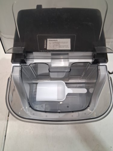 Euhomy countertop nugget ice maker - makes 35lbs/day - stainless steel ( model: im-15s) image 4