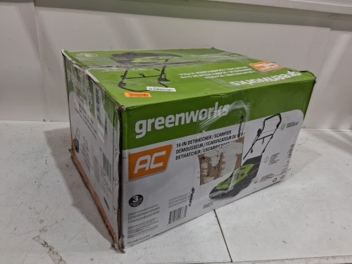 GREENWORKS CORDED DETHATCHER - 120V - 13AMP - 14" - GREEN/BLACK (MODEL: DHA103) image 2