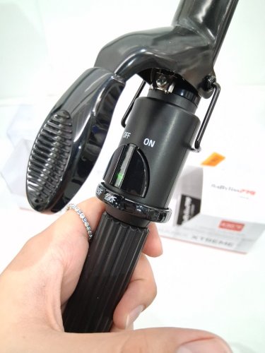 BABYLISSPRO CERAMIC CURLING IRON WITH SPRING HANDLE - 1" - BLACK (MODEL: BABC100SNC) image 3
