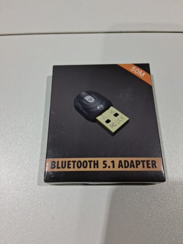 BLUETOOTH 5.1 ADAPTER WITH LED LIGHT DISPLAY - 164FT Long Range - COMPATIBLE WITH WINDOWS 8/10/11 - BLACK image 2