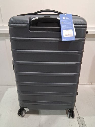 2pc Samsonite Omni 2 Hardside Expandable Spinner Luggage suitcase with telescopic handles - 22" & 24" - Solid Charcoal grey (model: 138449-3386) image 6